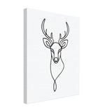 Timeless Beauty - Majestic Deer Outline Canvas - - Canvas Prints