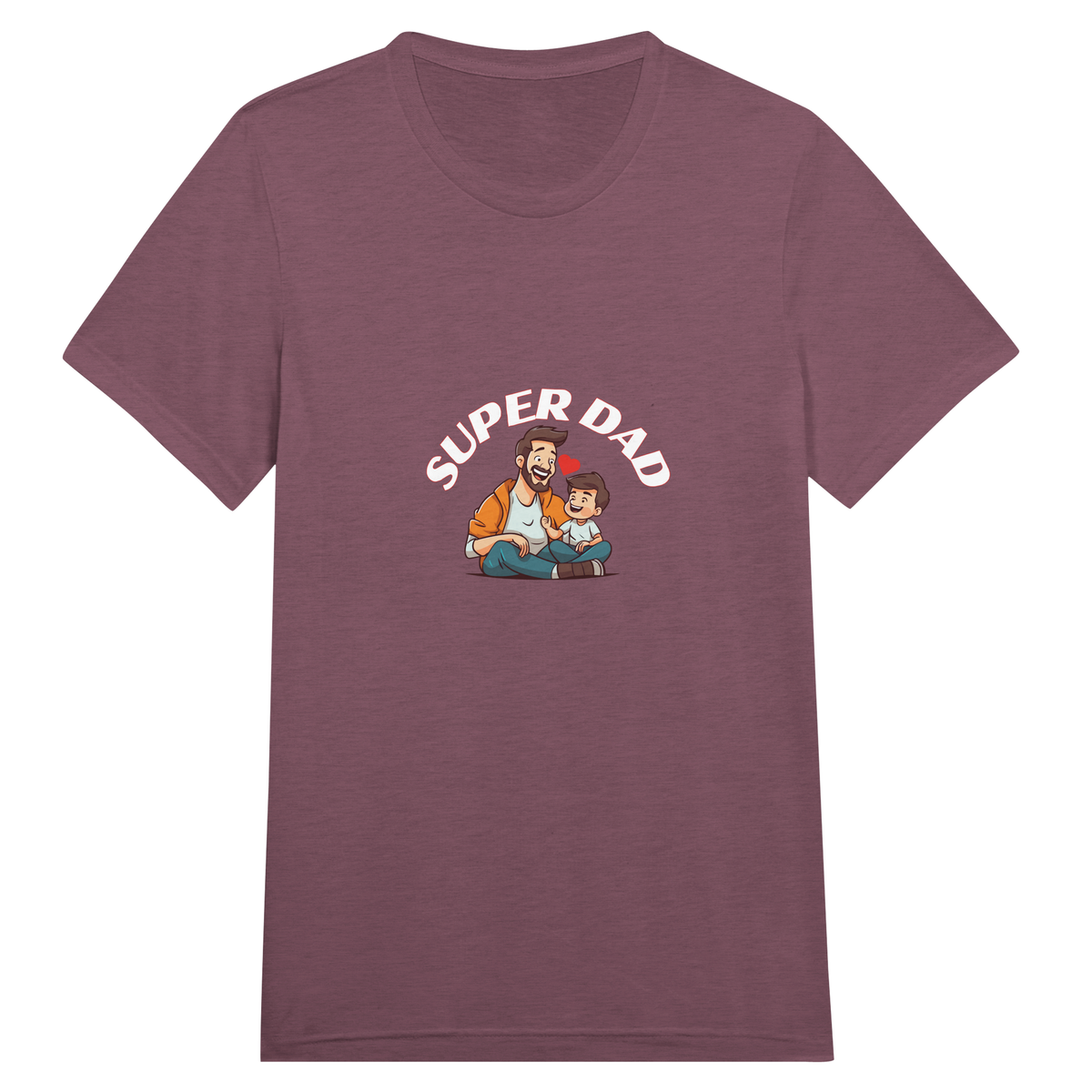 Super DAD - A Tribute in Threads - Maroon Triblend - Print Material