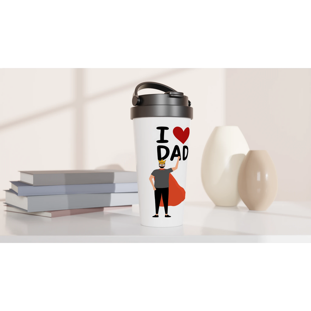 Super Dad - Stainless Steel Travel Mug - Default Title - Mugs