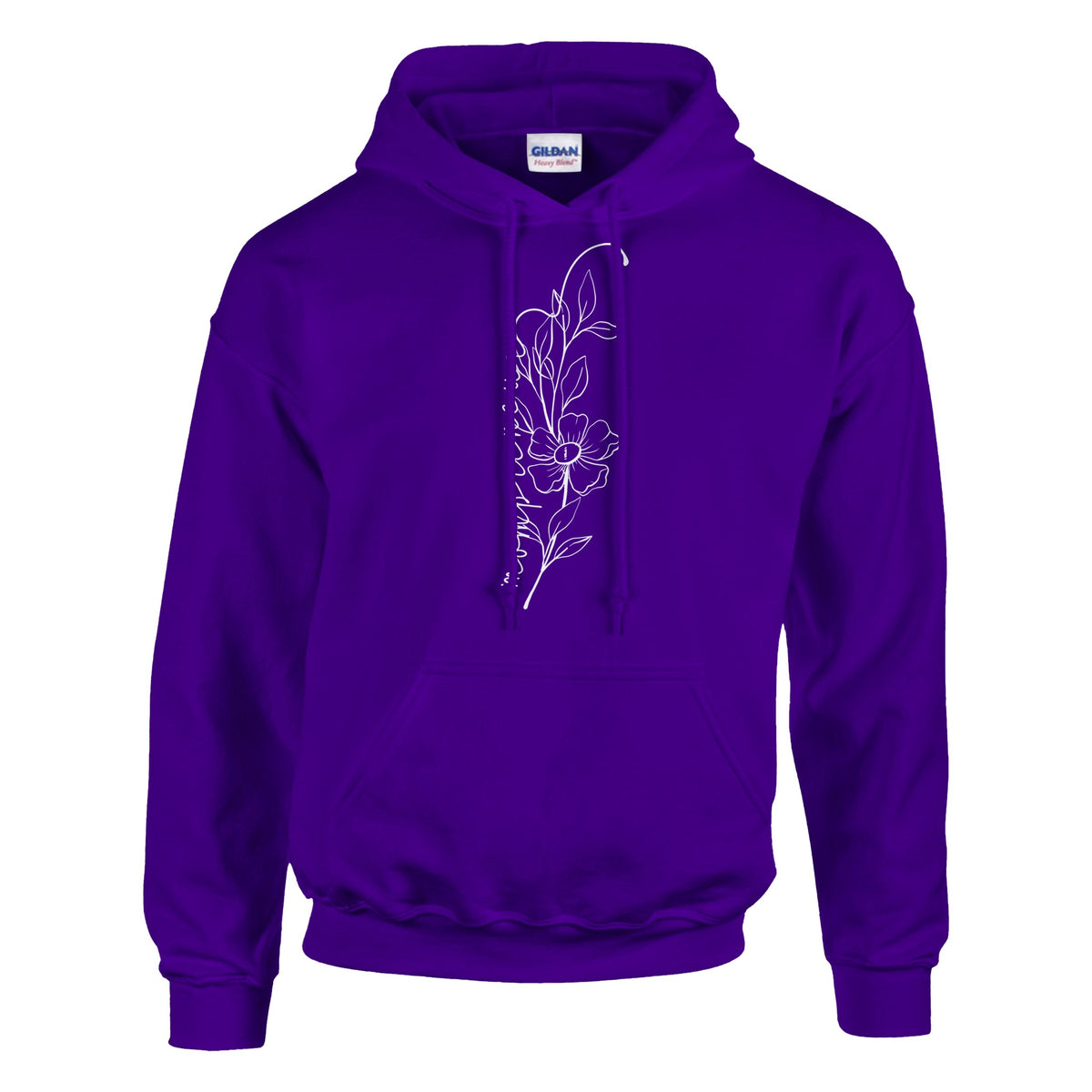 Blossom Boldness - Wear Your Love for Flowers - Purple - Hoodies