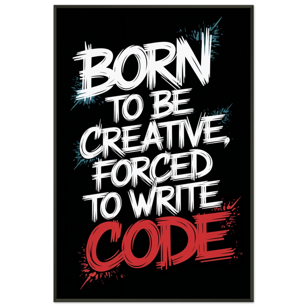 Code Warrior Memory Art - Forged in Creativity - - Metal Framed Posters