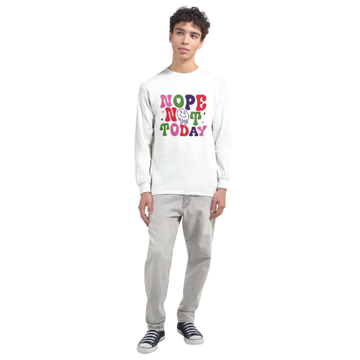 Nope Not Today Statement Tee - - Sweatshirt