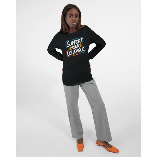 Supportive Long-sleeve Tee for Colleagues - - Long Sleeves T-shirts