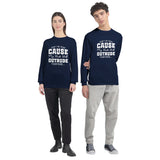 Outrude the Rude - Defiance in Fabric Form - Navy - Sweatshirt