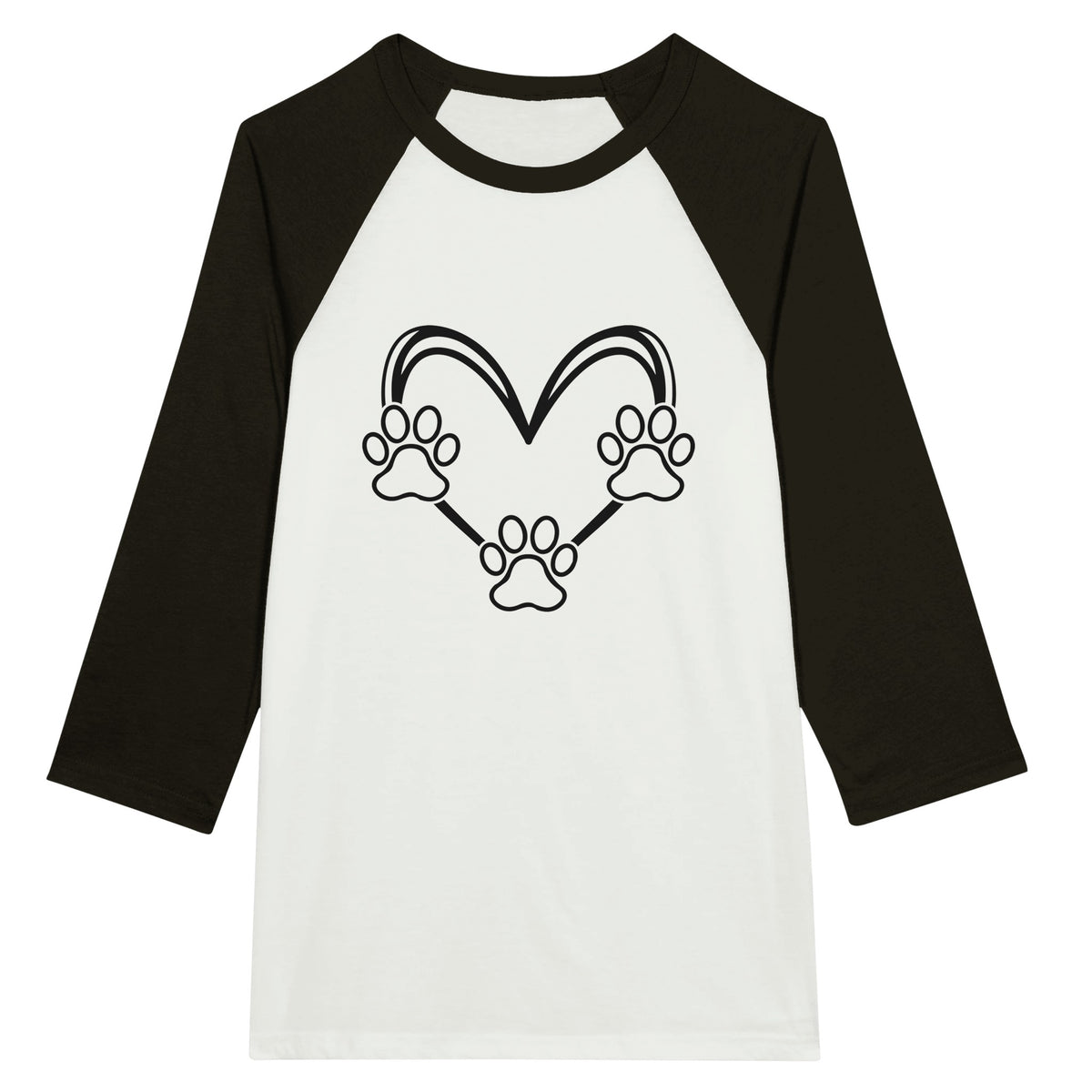 Heartfelt Paws - Embrace the Bond - White and Black - Print Material