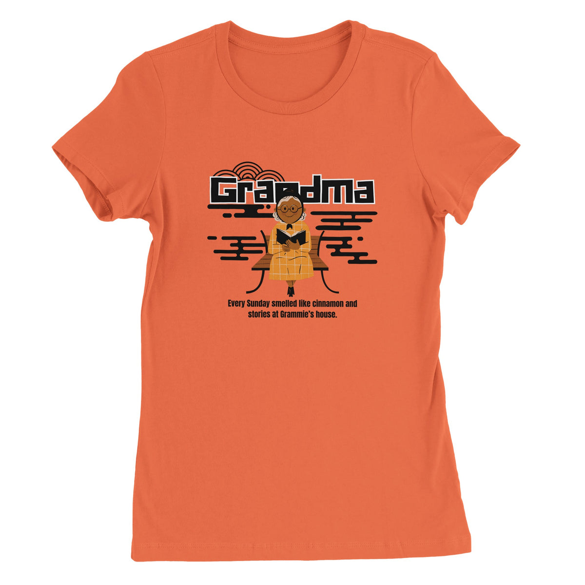 Grandma’s Story time Tee – Bella + Canvas Gift - Coral - T-Shirt