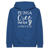 Empowerment in Motion - 'Piensa, Cree, Sueña, Atrévete' Hoodie - Heather Royal - Hoodies