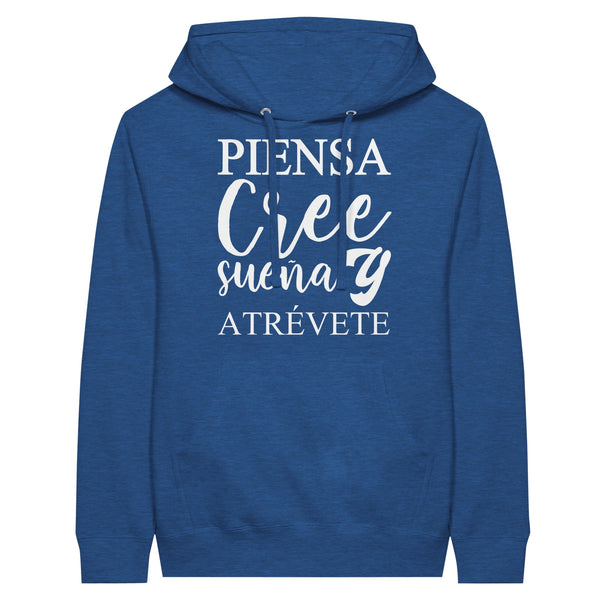 Empowerment in Motion - 'Piensa, Cree, Sueña, Atrévete' Hoodie - Heather Royal - Hoodies