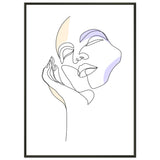 Graceful Lines - Contemporary Art for Your Space - 50x70 cm 20x28″ - Metal Framed Posters