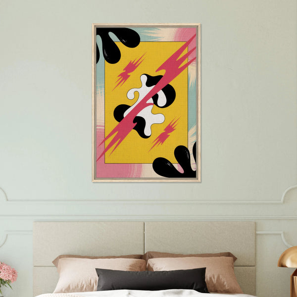 Pop Art Power Clash – Canvas Gift Explosion - Wood frame - Canvas