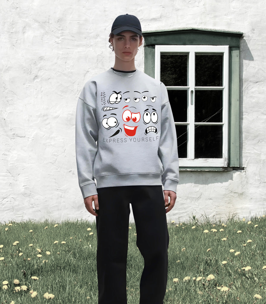 Animated Expressions - Let Your Mood Shine - - Sweatshirts