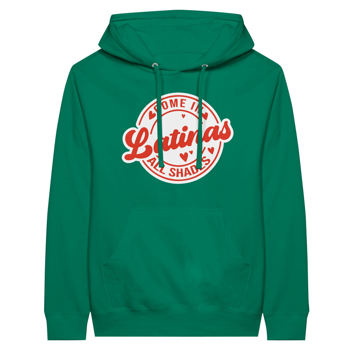 Celebrate Diversity -Latinas in All Shades Premium Hoodie - Kelly - Hoodies