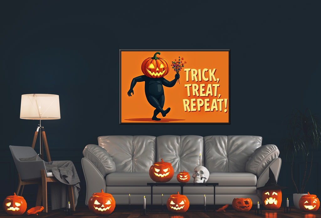 Pumpkin Pranks Aplenty - 24x36 - Framed Posters