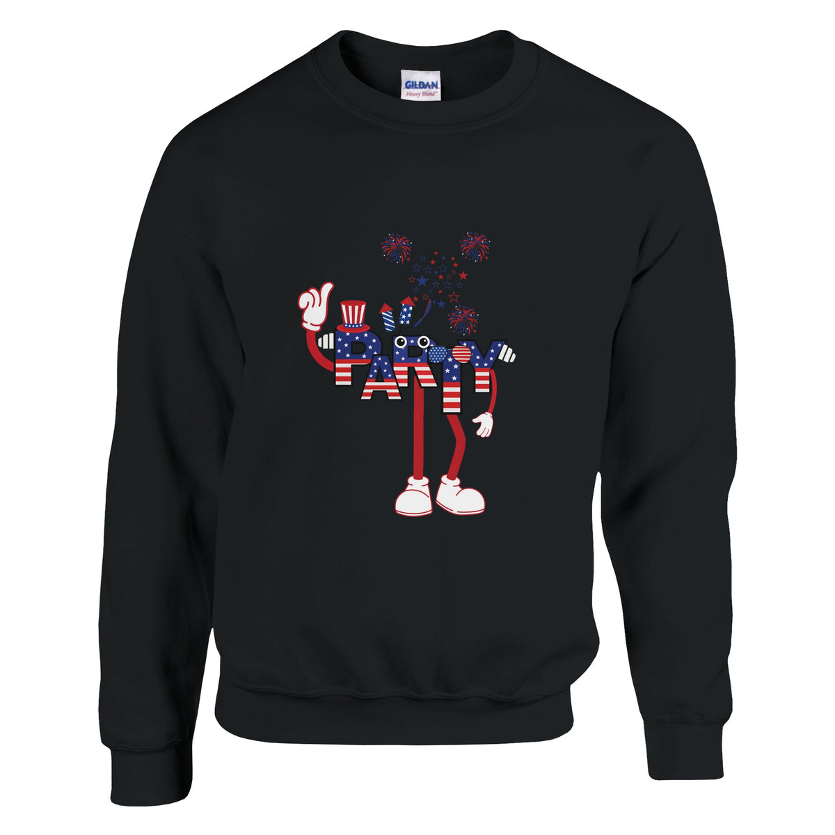 Celebrate Freedom with a Bang - Black - Crewneck Sweatshirts