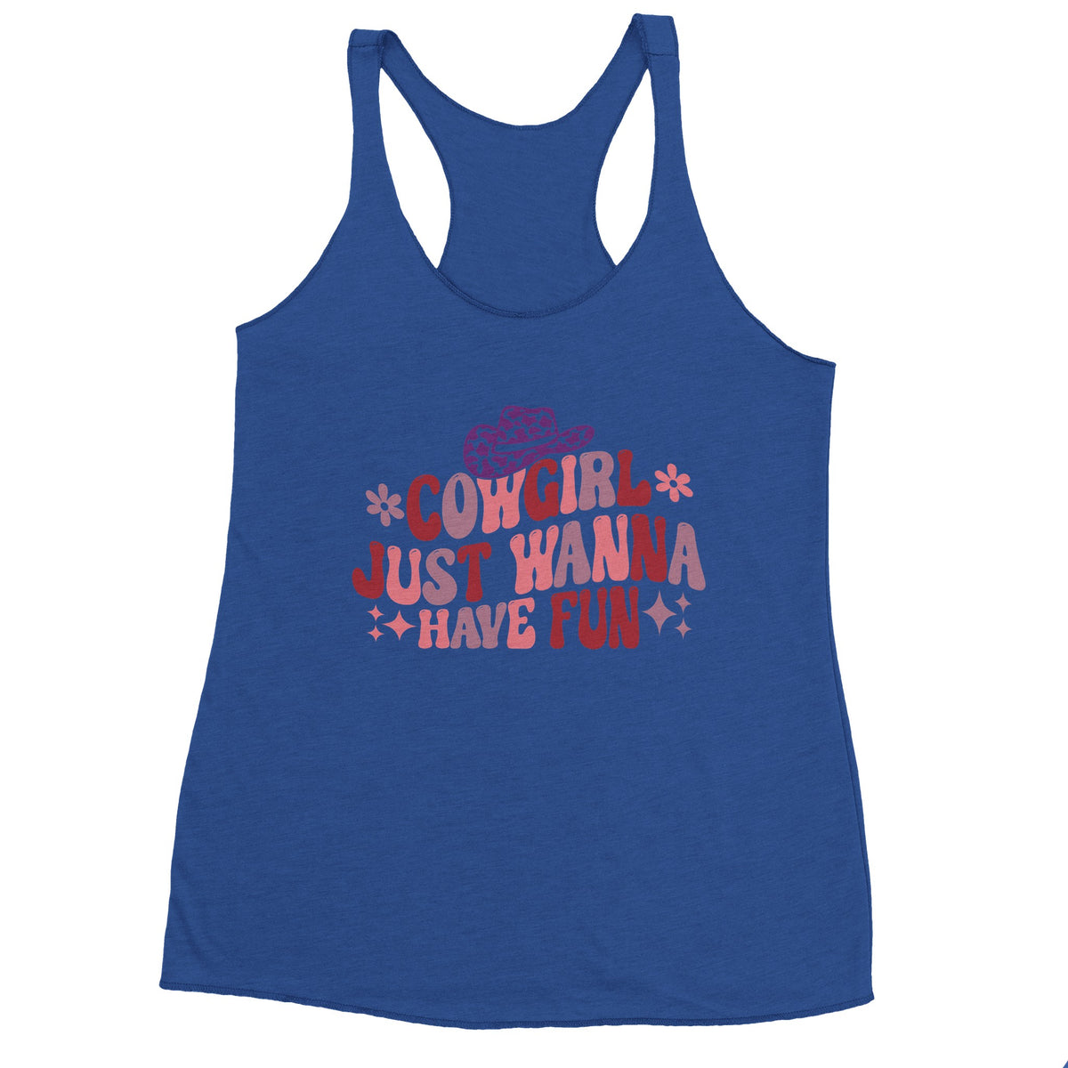 Wild West Whimsy - Cowgirl Fun-Filled Tank - Vintage Royal - Print Material