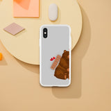 Bear Hugs Forever - Matching Couple Phone Cases - iPhone XS Male Teddy Bear - Tech Accessories