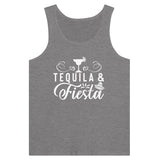 Fiesta Flavor - Tequila & Celebration - Dark Gray Heather - Tank Tops