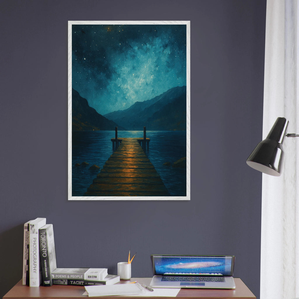 Whispers of the Night – Wooden Framed Poster Gift - - Wooden Framed Posters