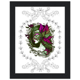 Masked Enchantment - Deluxe Framed Poster - 15x20 cm 6x8″ Black frame - Framed Posters