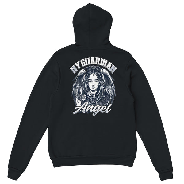 Heavenly Guardian - Angelic Embrace Pullover - Black - Hoodies