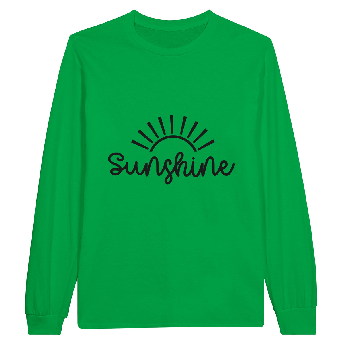 Everyday Sunshine - Classic Cotton Longsleeve - Irish Green - Long Sleeve T-shirts