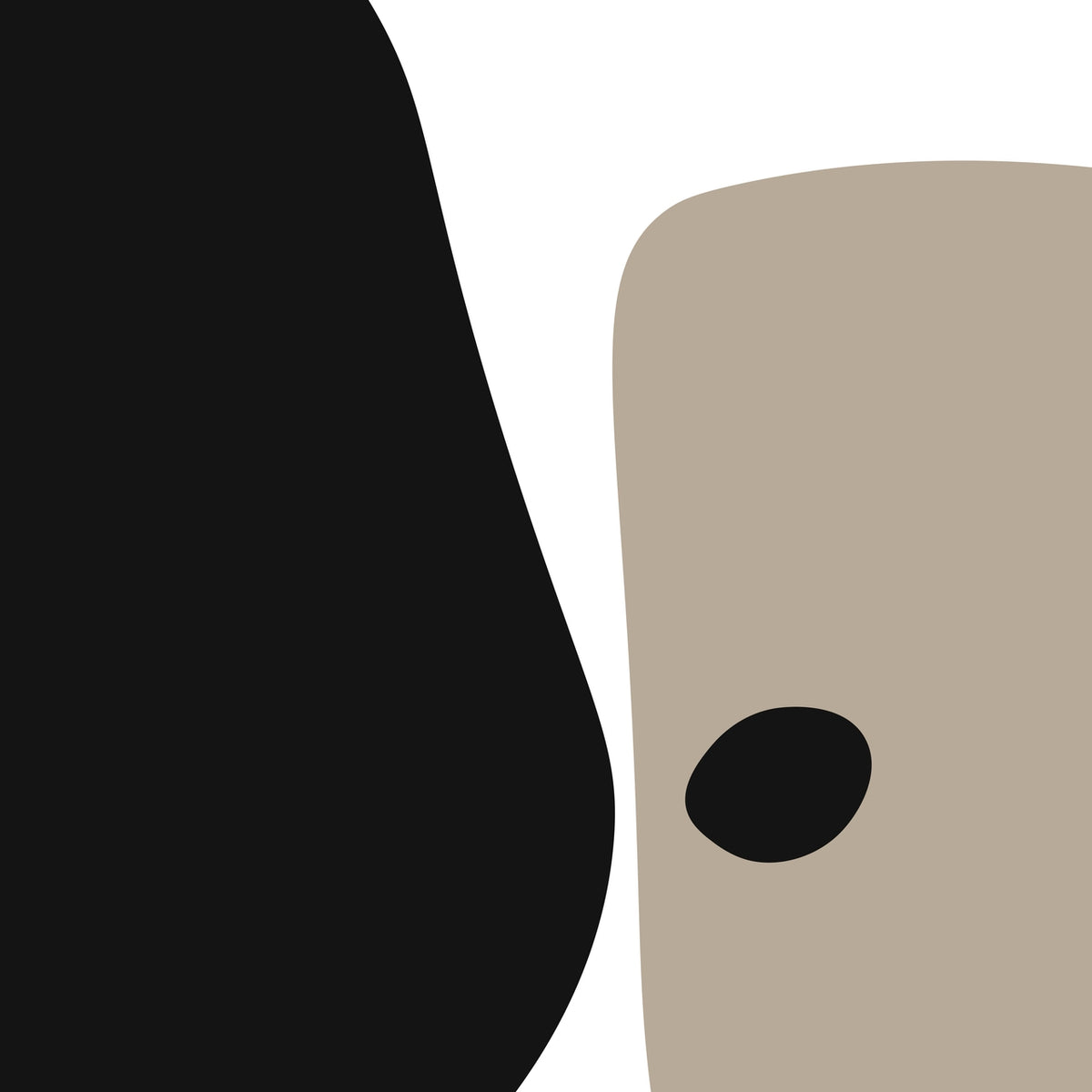 Abstract Silence in Earthy Tones - Metal Framed Poster - - Metal Framed Posters