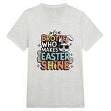 Easter Glow with the Best Brother Ever! - Solid White Triblend - T-Shirt