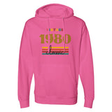 Stylish & Cozy Midweight Hoodie – Personalize the Year - neon pink - Sweatshirts