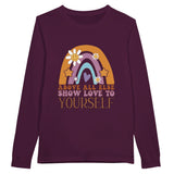 Self-Love Steps - Above All Else, Shoe Love to Yourself - Maroon - Print Material