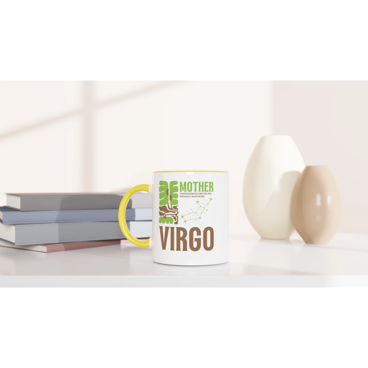 Zodiac Mug with Color – Gift for Coffee Lovers - Virgo - Mugs