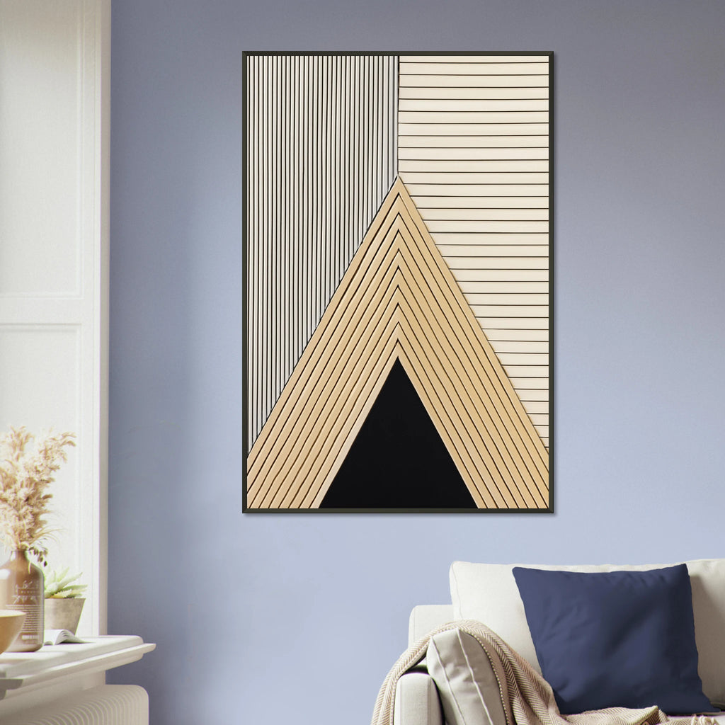 Abstract Lines Metal Frame Poster – Perfect Gift of Style - - Metal Framed Posters