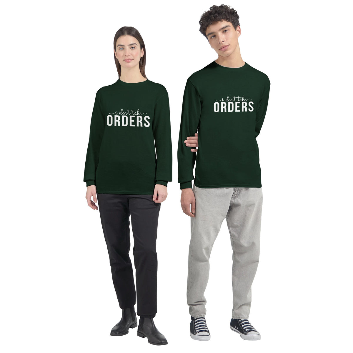 Empowerment in Threads - Wear Your Autonomy - Forest Green - Sweatshirts