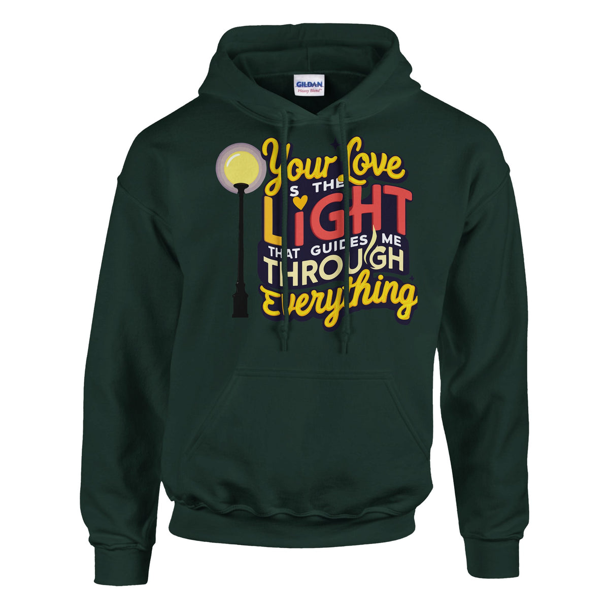 For the Light of My Life – A Cozy Gift for Your Husband - Forest Green - Hoodies