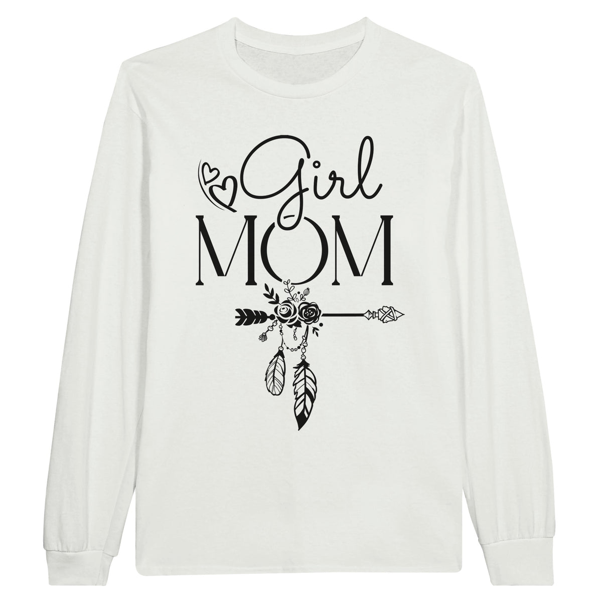 Mom's Girl Gang - Join the Tribe with Our Stylish Sweatshirt - White - Print Material