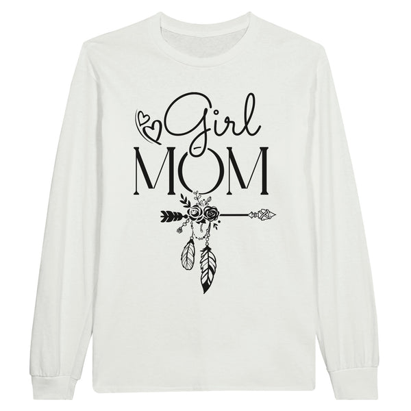 Mom's Girl Gang - Join the Tribe with Our Stylish Sweatshirt - White - Print Material