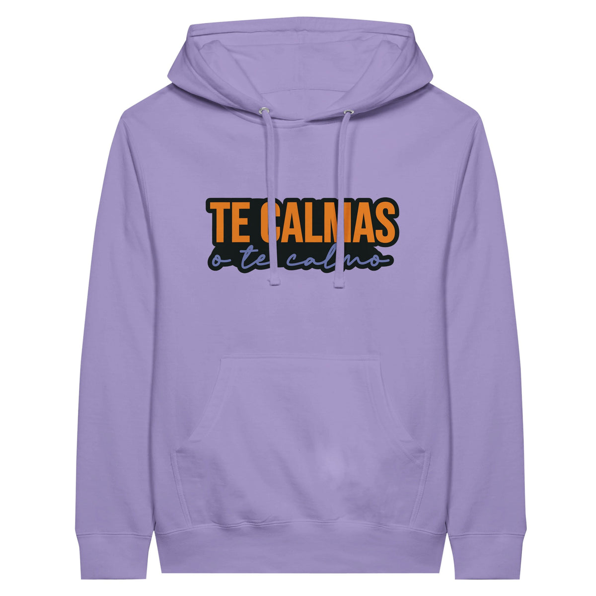 The Calmas Premium Unisex Hoodie - Embrace Serenity - Lavender - Print Material