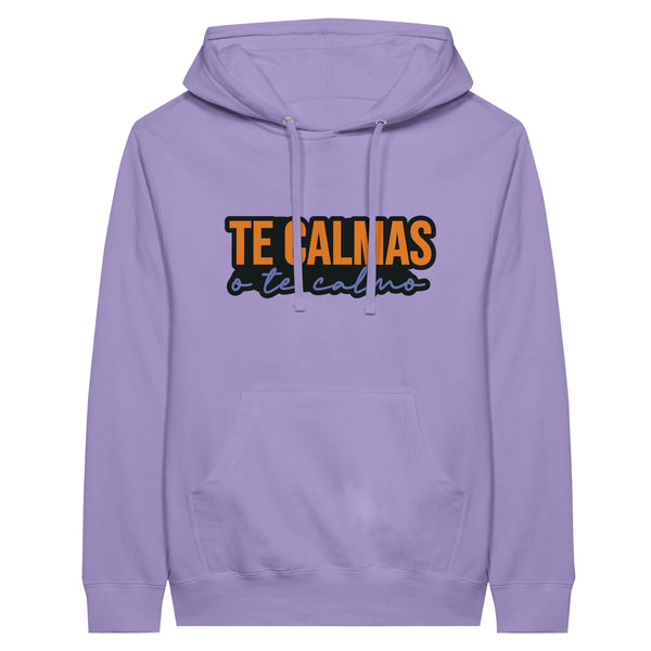 The Calmas Premium Unisex Hoodie - Embrace Serenity - Lavender - Print Material