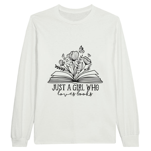 Flourishing Dreams - A Stunning Tee for Goal-Oriented - White - Long Sleeve T-shirts