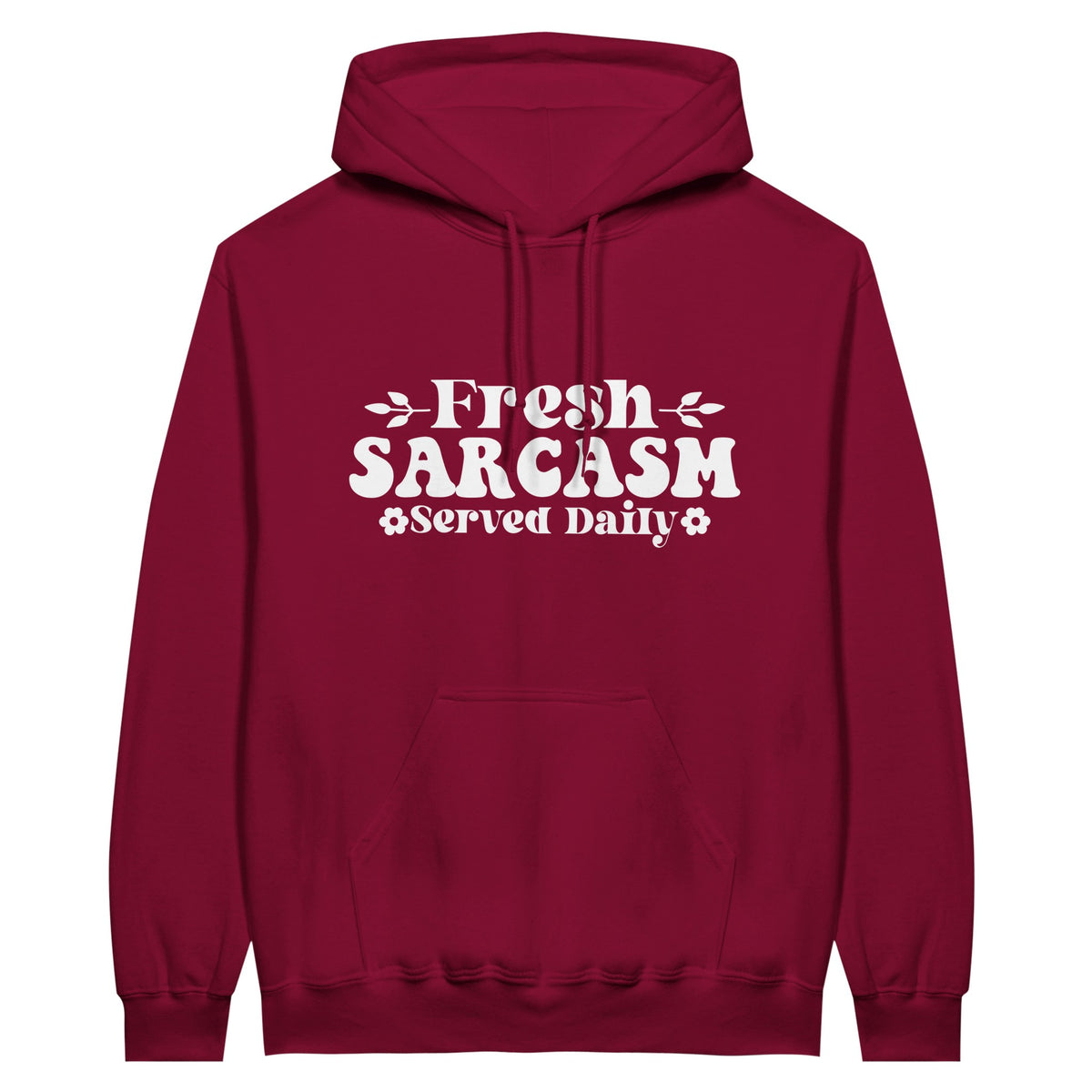 Fresh Sarcasm Served Daily - Classic Unisex Pullover Hoodie - Cardinal Red - Hoodies