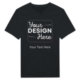 Soft, Strong, Stylish - The Classic Customizable Crewneck Tee - Black - Crewneck T-shirts