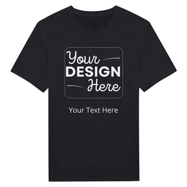 Soft, Strong, Stylish - The Classic Customizable Crewneck Tee - Black - Crewneck T-shirts