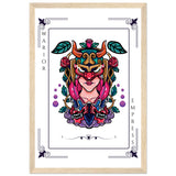 Artistry Unleashed - Warrior, Sacred Bull, and Tiger Spirit - - Wooden Framed Posters