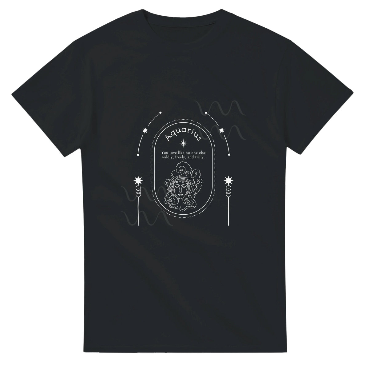 Zodiac Sign T-Shirt – Gift Her Cosmic Style - Gildan - Aquarius - T-Shirts
