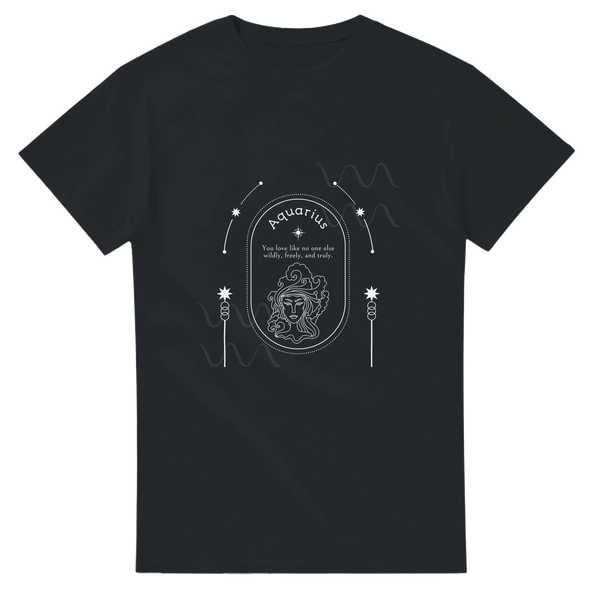 Zodiac Sign T-Shirt – Gift Her Cosmic Style - Gildan - Aquarius - T-Shirts