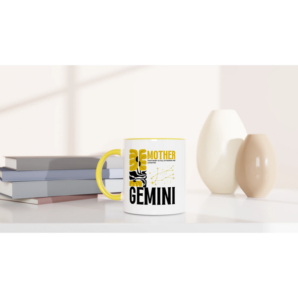 Zodiac Mug with Color – Gift for Coffee Lovers - Gemini - Mugs