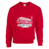 Historic Boston - Est. 1630 Tribute - Red - Crewneck Sweatshirts