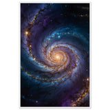 Celestial Dance - Framed Galaxy Art Print - - Wooden Framed Posters
