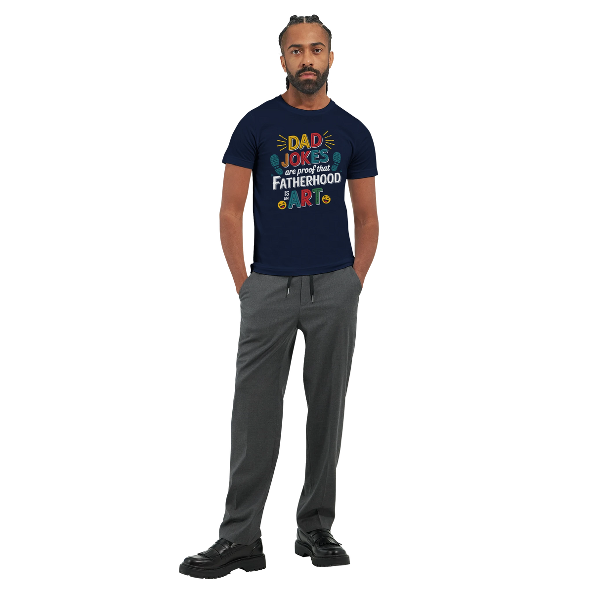 Fatherhood Is Art – Bella + Canvas Dad Shirt - - T-shirts