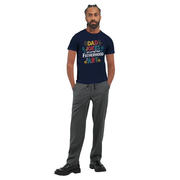 Fatherhood Is Art – Bella + Canvas Dad Shirt - - T-shirts