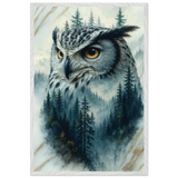 Celebrate Nature with Owl Wooden Framed Poster - Default Title - Wooden Framed Posters